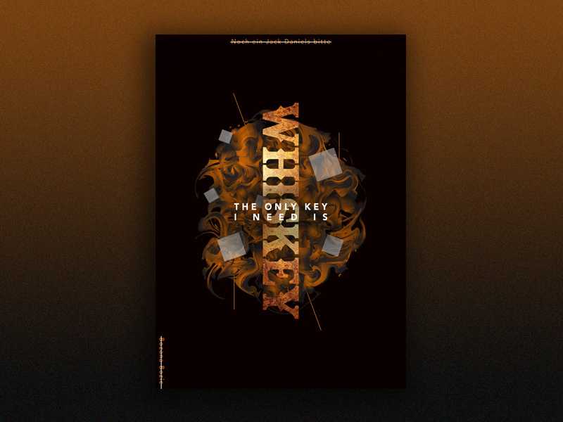 Types of Alcohol - Whiskey layout typography illustrator photoshop graphic design design poster