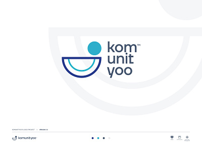 Komunityoo's logo V1 branding community conception design digital logo minimal typography vector wallet