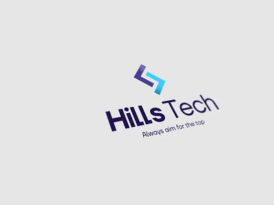 Hills Tech Logo concept brand identity branding conception design digital logo minimal typography web