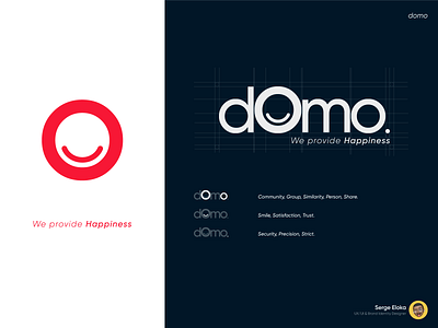 domo App app brand identity branding community logo minimal ui ux vector