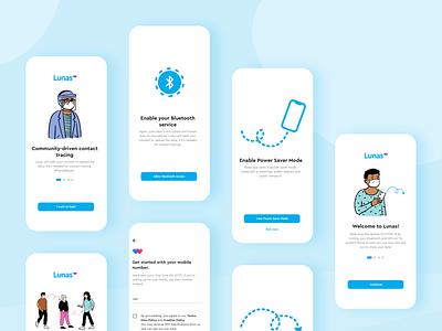 COVID Tracer App Onboarding Concept