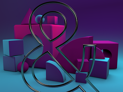 And.. 36daysoftype 3d and cinema4d design graphic illustration lettering render shot solid typography