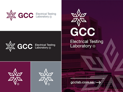 GCC Lab Identity branding dammam electrical testing lab gcc gcc lab illustration logo saudi arabia