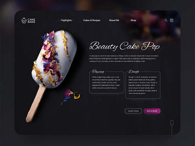 A cake artists portfolio design artworks bakery beauty cake cakeart cakepop delicious design interface taste ui ui design uidesign uiux userexperience ux uxdesign uxui web web design