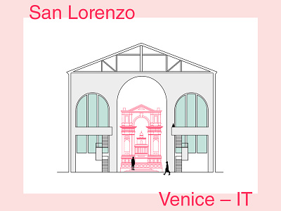 San Lorenzo – minimalist illustration architectural architecture drawing illustration illustrator minimal minimalart