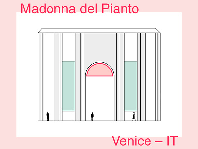 Madonna del Pianto – minimalist illustration architectural architecture drawing illustration illustrator minimal minimalart