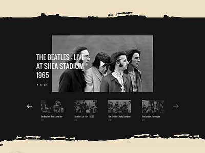 The Beatles Band Landing Page