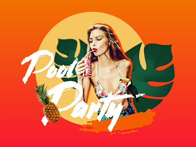 Pool Party - Landing Page event party pool poolparty sexy summer tropical