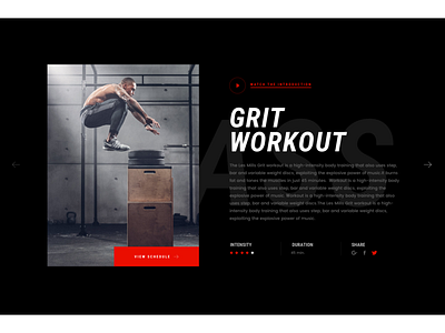 Hlogic Gym& Fitness_Web Design fitness gym gymnast gymnastic red ui ux webdesign workout
