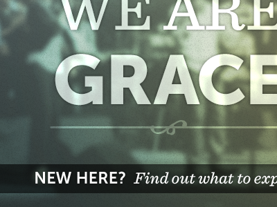 New Here? banner grace fellowship noise