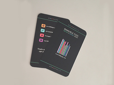 Business card // fefdesign 2018 business card graphic design