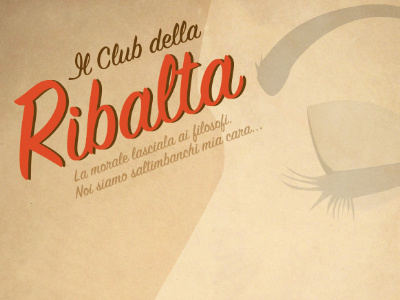 Il Club della Ribalta - design logo poster