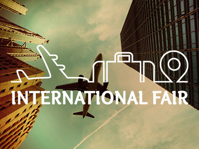 International Fair 2 city international logo logotype plane travel trip