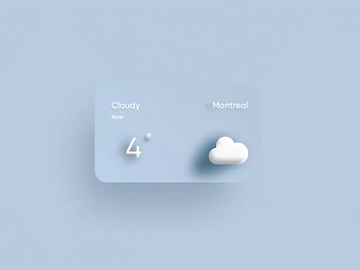 IOS Weather Visual Concept 3d animation app apple clean design illustration ios mobile product ui weather