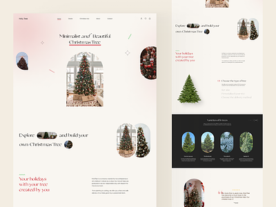 Christmas Tree Shop - Landing Page christmas clean design holidays landing landing page minimal tree ui ux