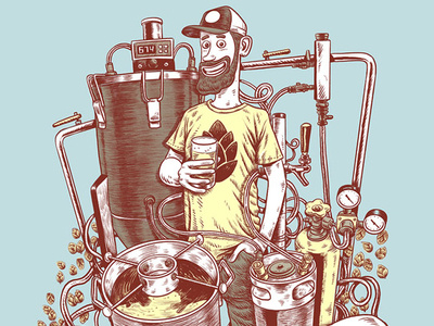 Craft Beer illustration digitalart