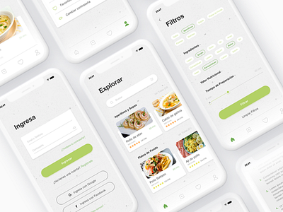 The Healthy Menu app food healthy healthy food menu ui design