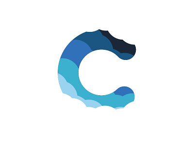 C is for Cloud Storage cloud design graphic illustration logo storage