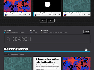 CodePen Search buttons codepen filters search texture