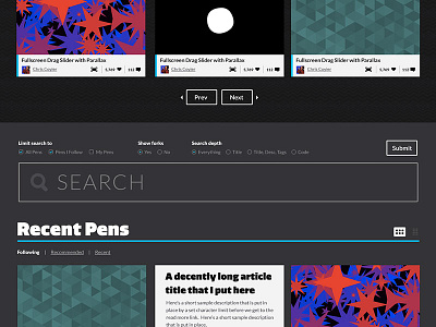 CodePen Search