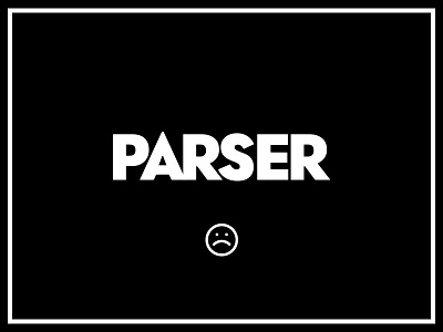 Parser Typography logo telefon typography