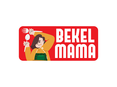 Bekel Mama - Food Logo Concept branding design flat illustration logo logo design woman