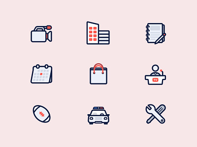 A bold iconset - Mobile Viewpoint branding icon design icon set icons