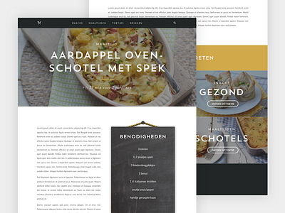 Foodblog (web)design blog branding dutch foodblog website
