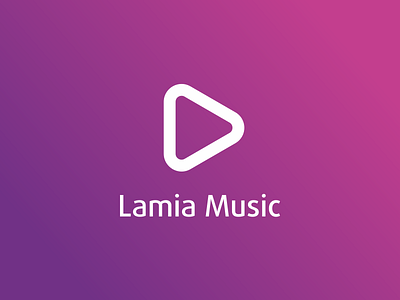 Lamia Music Logo app brand branding design gradient lamia logo logotype music