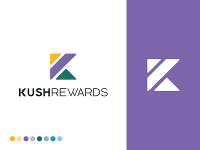 Kush Rewards Brand Identity brand identity branding cannabis cbd kush logo logo design logo mark logotype loyalty loyalty program rewards