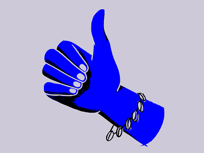 Travel blue hand illustration