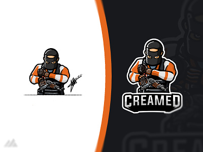 .CREAMED Clan Logo branding clan esports gaming illustrator logo rust vector zerg