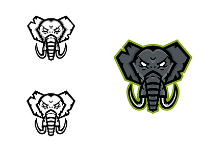 Elephant Esports Logo elephant esports esportslogo illustrator logo mascot