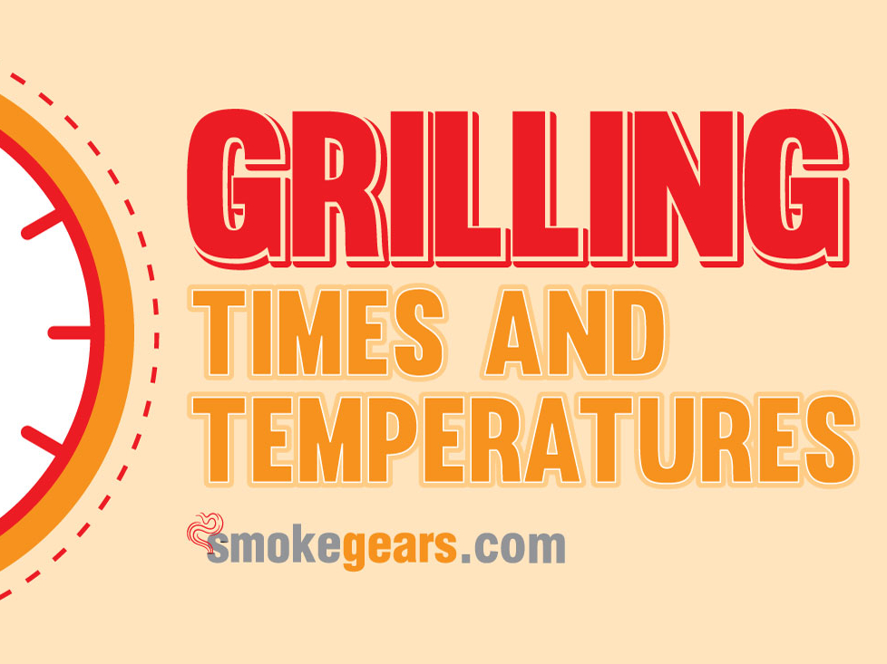 Grilling Times And Temperature Chart Banner By Smoke Gears On Dribbble