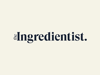 Final Wordmark for The Ingredientist