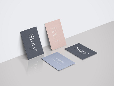 Business Cards for Story (WIP) branding busines card pastel colors pastels print wip