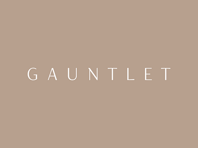 Gauntlet Logo (WIP) branding logo type