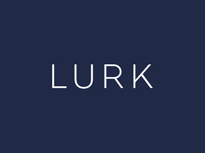 Lurk Fragrance Branding branding logo navy type