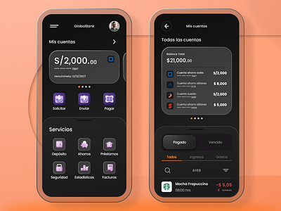 GlobalBank | Mobile App Design