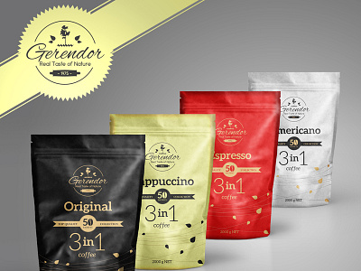 Coffee brand package design. bag brand coffee design expensive minimal package paper style