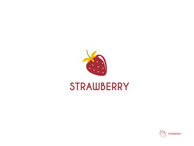 Sweet and neat Strawberry logo