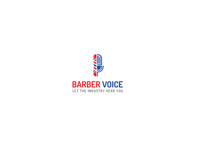 Barber App logo app logo barber design barber logo barbers barbershop barbery brand combinations design logo logotype microphone minimal mobile app design sweet logo vector voice