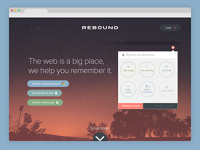 Rebound Website website