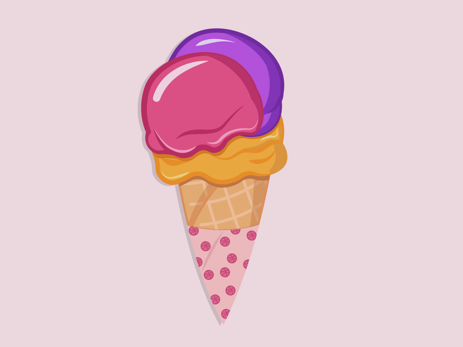 Hello dribbble 2danimation 2dart after effects animation ball design digital art dribbble ball flat gif animated hello dribbble ice cream icecream illustration illustration art illustrator motion motion graphic vector