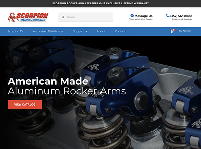 Scorpion Racing Products branding design ecommerce ui ux web web design