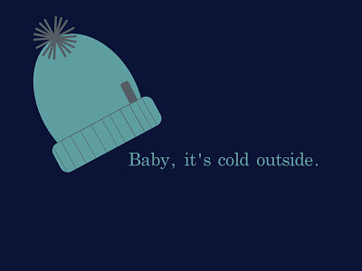 Baby, It's Cold Outside illustrating illustration