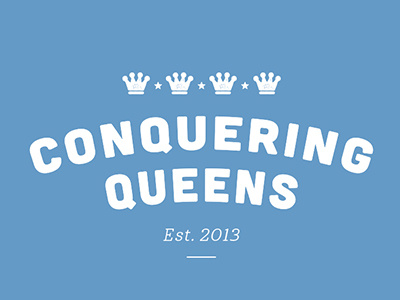 Conquering Queens design logo