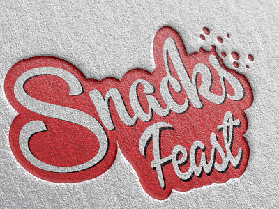 Snackfeast design logo presentation snack snacksfeast