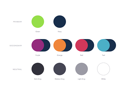 Color Palette branding color green navy palette