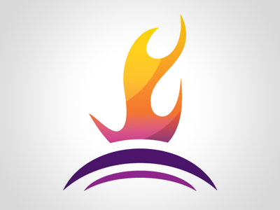 Church Logo burning fire flame logo